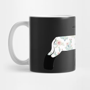 Watercolor Cactus Market Wether Lamb Silhouette 1 - NOT FOR RESALE WITHOUT PERMISSION Mug